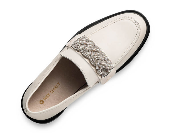 Braided Glitter - Classic Loafer Crema PS1